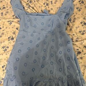 Hollister Blue Eyelet Sundress